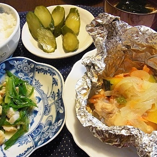 ムネ肉のホイル焼き　＆　収納下手で損をする