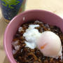 茄子の甘辛煮の残り丼
