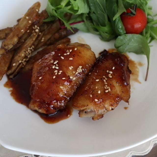甘辛ゴボウ＆手羽照り焼き★★★