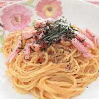 スパイシー釜玉明太スパゲティー