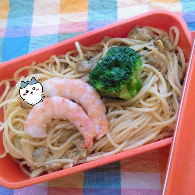 海老のっけあさりパスタ弁当〖パスタ弁当〗   #平日お昼ご飯はお弁当or外食