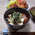 マグロとアボカドの漬け丼＆から揚げ
