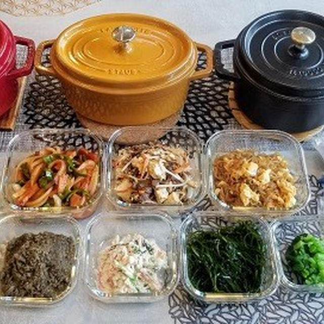 仕込んだ作り置き料理のご紹介　豆腐オシのメニューたち。