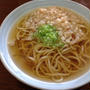朝は「西埜製麺の中華そば」を駅そば風で