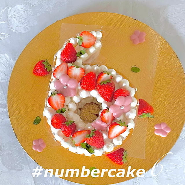 シフォンケーキ de ナンバーケーキ♡