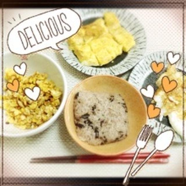 息子から卵焼きランチ♪プレゼント