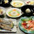 お月見精進蒸し（つくレポ），　　　　　　　カボチャ餡入りお団子汁