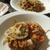 根菜たっぷりとひき肉　ふんわりおろしチーズ入り洋風卵とじ