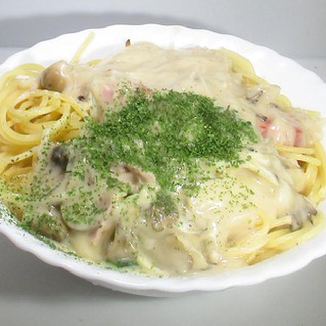 簡単キノコクリームパスタ