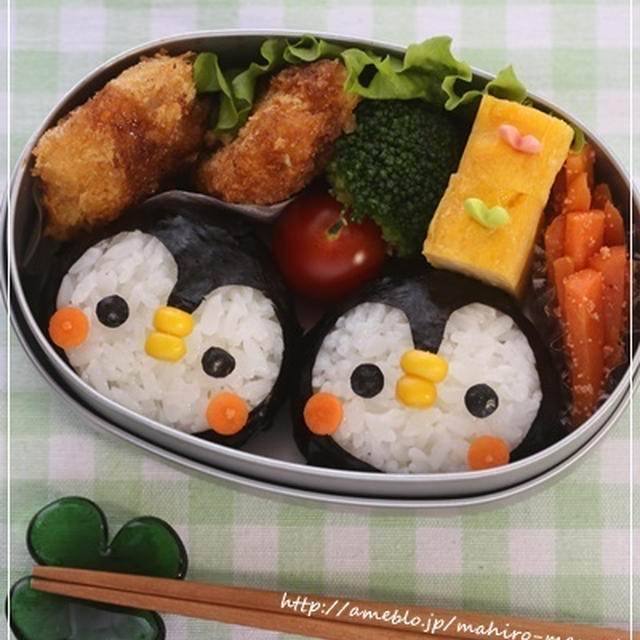 ペンギンのお弁当＊キャラ弁＆質問の回答