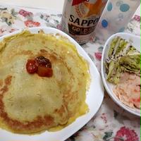 ほんのり苦みが爽やかに感じるゴーヤクレープ　鶏のトマト煮込み包み　ぐんまクッキングアンバサダー