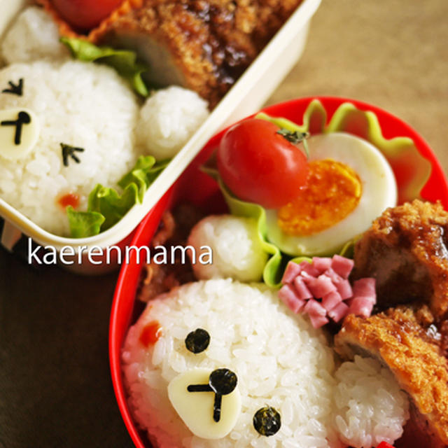 初心者さんにおおススメ！塩おにぎりで、簡単くまちゃんおにぎり弁当