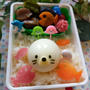 茹でたまごでアザラシちゃん弁当   #平日お昼ご飯はお弁当or外食