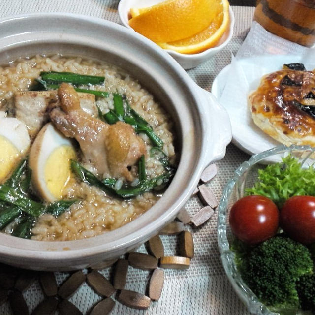 リメイクで激旨！超ヒット！手羽元煮込み汁のコラーゲン雑炊deランチ　＆　リメイク料理は最高だね