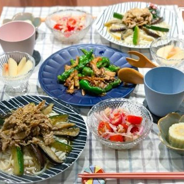 【献立】『ついで作り置き』豚肉と夏野菜の味噌炒めぶっかけうどんで夜ごはん