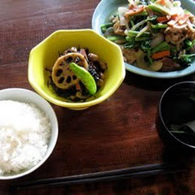 Stir fried pork and vegetable