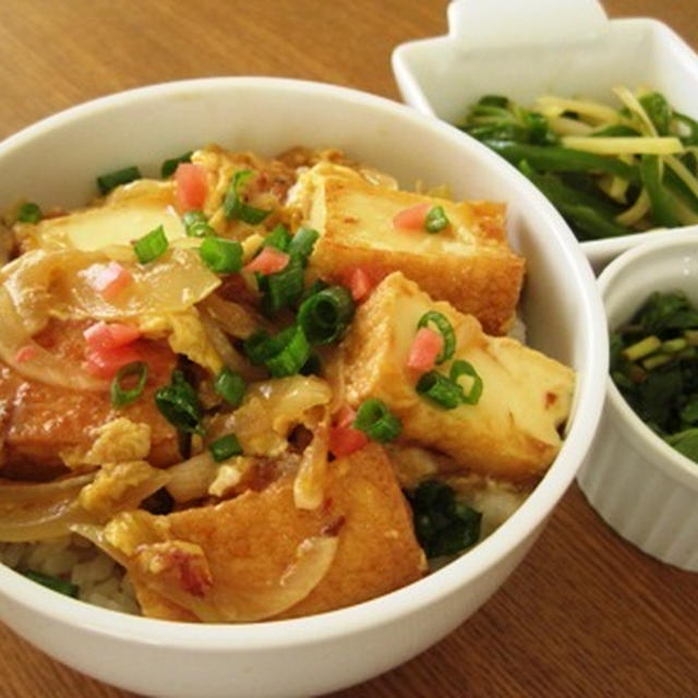 簡単☆かつお節厚揚げ丼