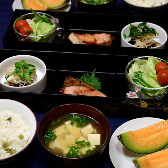 会合の夜のお弁当風ごはん♪