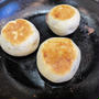 熱々の餡子入り焼きパン