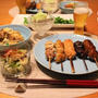 『焼き鳥』とストウブで『小さいおかず』の献立。