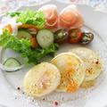 長芋で作るもっちりガレット　＆Kalreidoscope　"白金ポークと野菜のタイ風ごちそうサラダ"