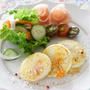 長芋で作るもっちりガレット　＆Kalreidoscope　"白金ポークと野菜のタイ風ごちそうサラダ"