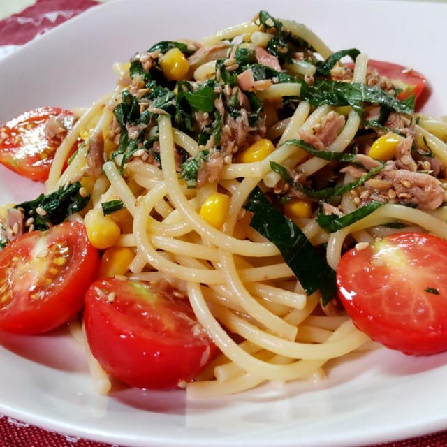 ツナとトマトのさっぱりパスタ🍅🍝