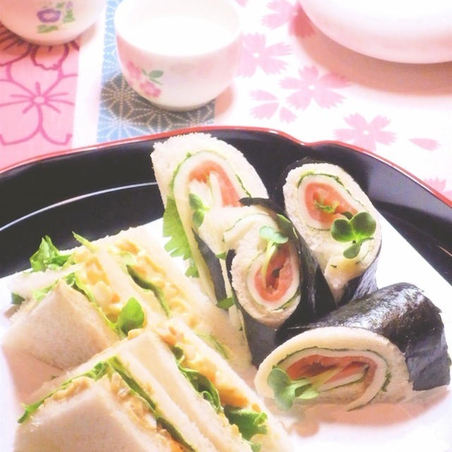 日本酒に合う　和風サンドイッチ２種