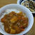 カレーライスともやしとキクラゲの卵炒め
