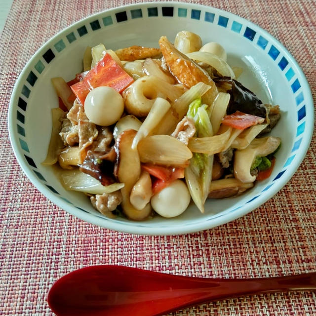 【中華丼風！野菜たっぷり和風丼】1人分でも野菜不足解消。