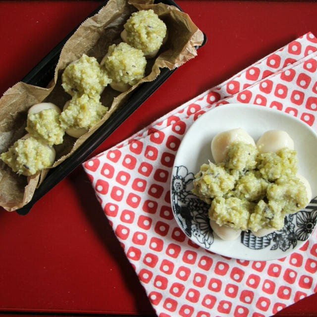 豆腐白玉だんごで簡単２品✴ずんだ白玉だんごと中華風白玉だんごスープ