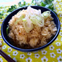 鶏ひき肉で楽々♪タカラ本みりん　de　鶏肉とゴボウの炊き込みご飯