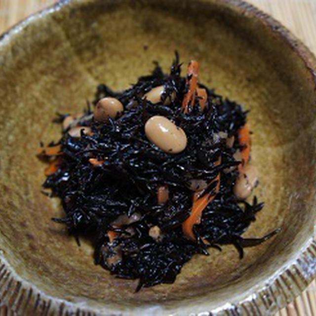みゆカフェ。風京のおばんざい「ひじきのたいたんの変身パスタ」