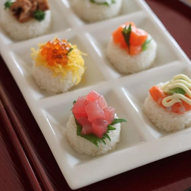 ひな祭りの簡単のっけ寿司　☆　生姜焼き弁当♪