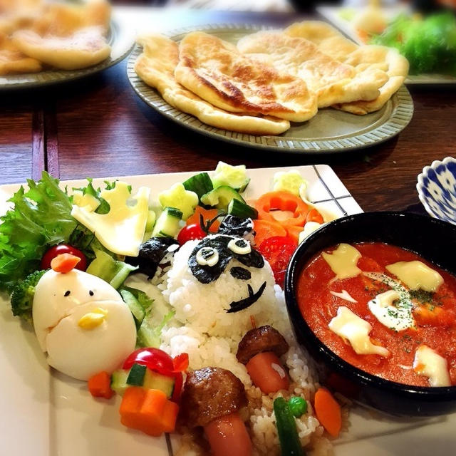 フライパンで焼けるナン＆トマトたっぷりな可愛いカレープレートコラボレッスン開催