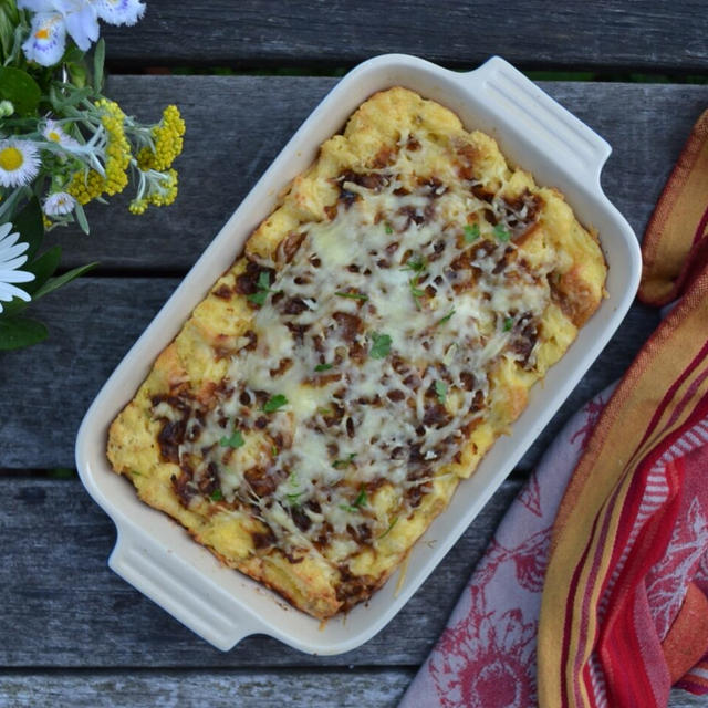 French Onion Breakfast Casserole フレンチオニオンブレックファストキャセロール