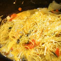 カルボナーラ鍋の〆は早ゆでスパゲティ2分！