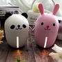 かわいい～ダイソーのパンダとウサギのミニ加湿器
