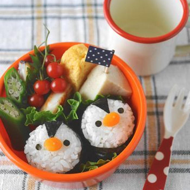 【連載】レシピブログ「ペンギンおにぎりのお弁当」