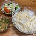 そうめん。サツマイモ試し掘り