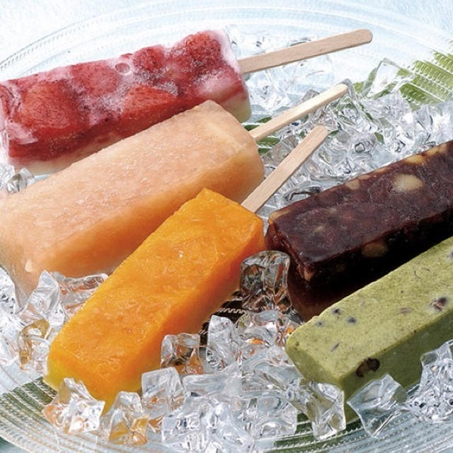 今年の新食感 ①「くずしゃり」/ 国産くずと果物 溶けないアイスキャンデー /お取り寄せ