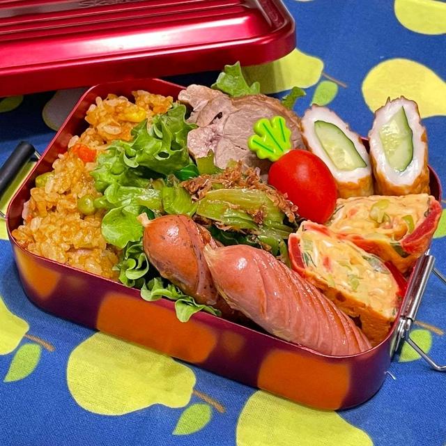 【お弁当】ほったらかしとレシピで簡単時短お弁当