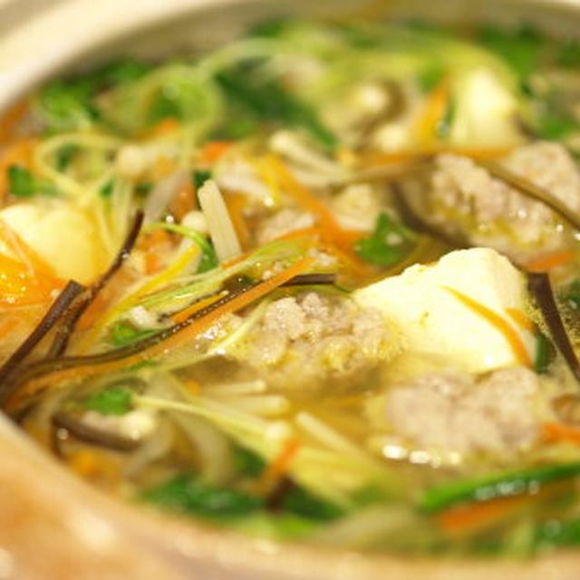 ふわふわの手抜き肉団子鍋　　作り方とレシピ