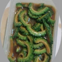 今日のひと品　～　ゴーヤのごま油漬け