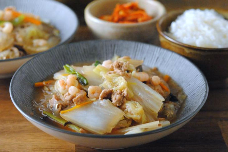 簡単中華☆豚ミンチ肉と春雨の中華炒め