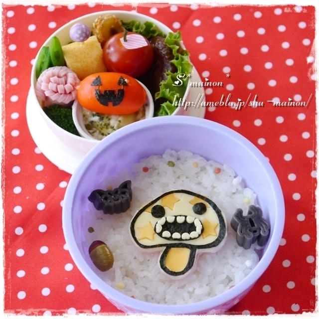＊らんにょこ。noハロウィン弁☆キャラ弁＊