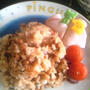 納豆チャーハンの朝ごはん