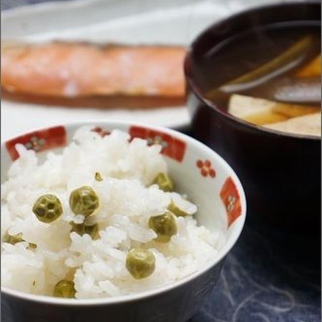 おいしい豆ごはんのレシピ。と、春の食卓。