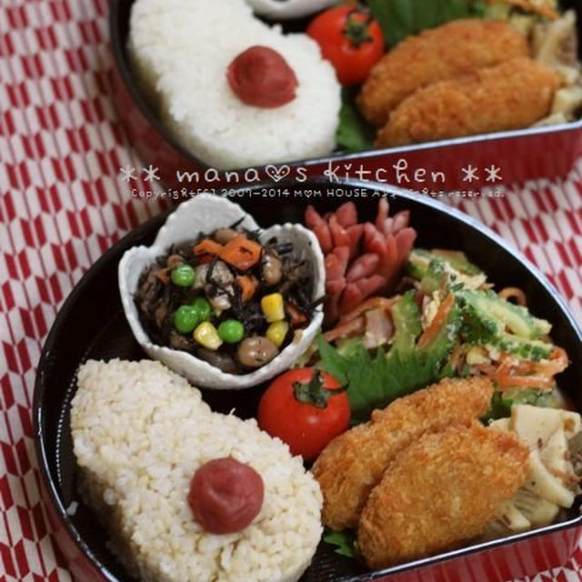 残り物整理　☆今日のbentoと昨日の晩ご飯♪