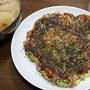 実家からの九条ねぎで「ねぎ焼き」